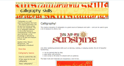 Desktop Screenshot of calligraphy-skills.com